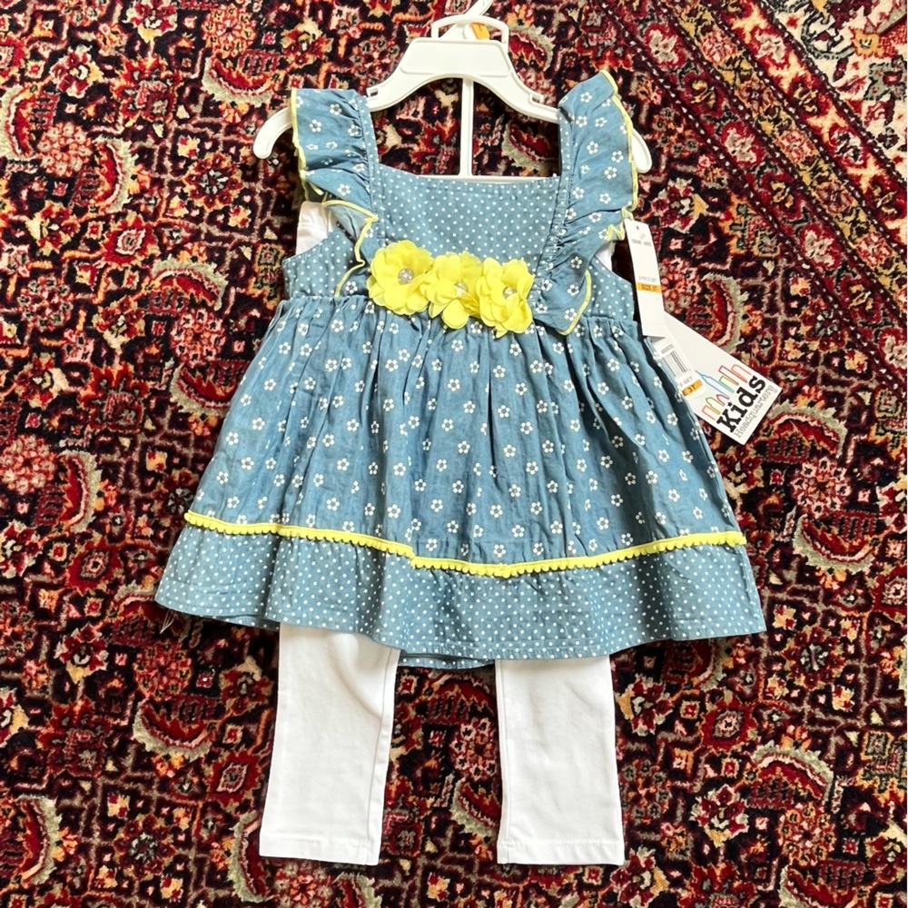 NWT Girls 3T set, Spring Summer Dress